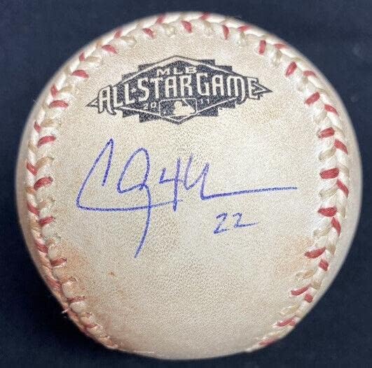 Използвана игра с автограф Клейтона Kershaw 2011 All Star Game MLB Бейзбол Holo JSA LOA - Бейзболни топки с автографи