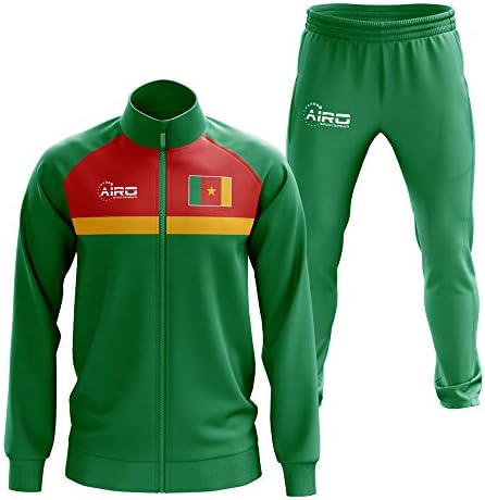 Аэроспортивная облекло Камерунский Идеен футболен спортен костюм (Зелен)