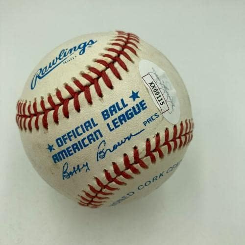 Джо Ди Маджо е подписал Официален договор Американската лига бейзбол JSA COA - Бейзболни топки с Автографи