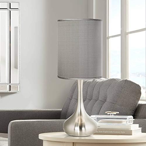Possini Euro Design е Модерна Индустриална Акцентная Настолна Лампа под Формата На Капки 23,5 С висококачествено Матово