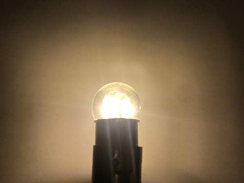 Aero-Lites.com #Подмяна на led миниатюрни лампи 303 | 28-Волтов AC/DC |С регулируема яркост | Замества лампа: 303, 304, 303X, 623, 1251 (топъл бял)