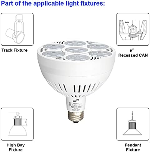 Лампа за осветление VAKESUN LED PAR38 Фокус 60W 5200 Lumen 6500K 45° Cool White