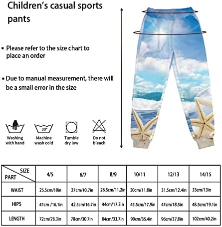 Детски Флисовые Панталони за джогинг с шарките на Черна Кучешки Лапи, Спортни Панталони за Момичета и момчета (4-15 години)