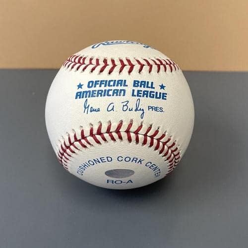 Майк Уитт PG 9-30-84 Ангели подписаха Бейзболен автомобил OAL Budig с Голограммой B & E - Бейзболни топки с автографи