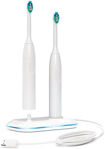 Двойно зарядно устройство за четка за зъби Galvanox за електрическа четка за зъби Philips Sonicare - смяна за HX6100