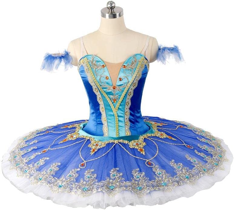 DHTDVD Конкурс балетни костюми Професионални Блинное балетное рокля за възрастни Класическо (Цвят: цвят на изображението,