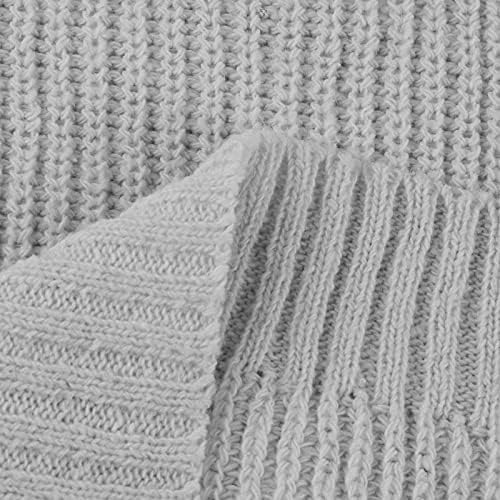 Женствена Рокля-пуловер, Мини-Рокля, Вязаное Рокля-пуловер със средна дължина, с Дълбоко деколте Наполовина, Елегантен Пуловер