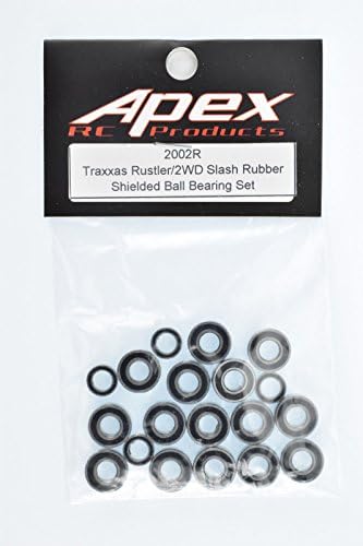 Комплект гумени сачмени лагери Apex RC Products - Съвместим с Traxxas Конекрадец & Slash 2WD 2002R