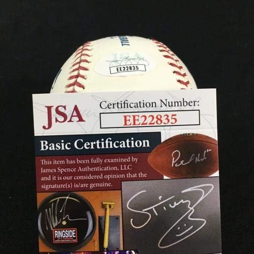 Си Джей Уилсън подписа договор с MLB Бейзбол JSA Coa - Бейзболни топки с автографи