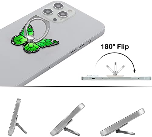BF2JK Мобилен Телефон Пеперуда безименен Пръст на Притежателя на Въртене на 360 Градуса в Метална Халка Писалка за iPhone,