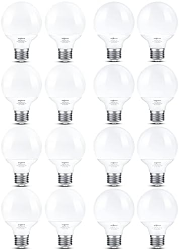 Led глобуси SHINESTAR G25 в 16 опаковки с мощност 60 W, средна база E26, включва 8 лампи с дневна светлина с капацитет