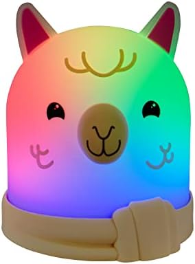Лека нощ Светлини By Night Llama Squishy, Мека Силиконова led лампа, с Променящ се цвят, се Захранва от 3 батерии тип