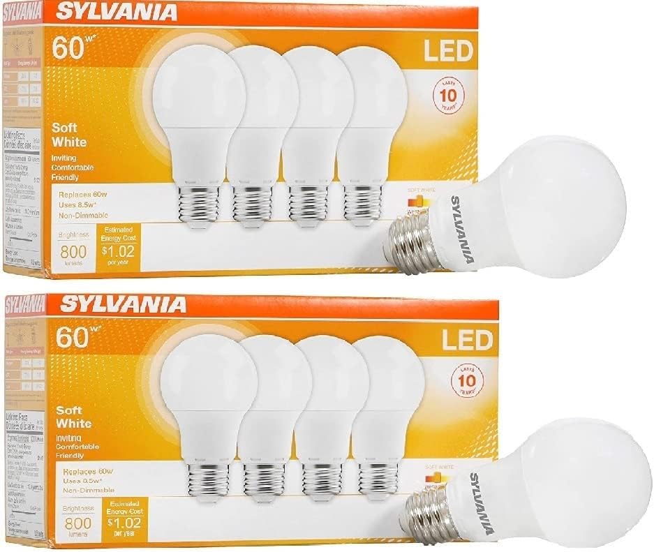 SYLVANIA Home Lighting 78036 Led лампа Sylvania с регулируема яркост, 9 W, 120, 800 лумена, 2700 К, CRI 80, диаметър