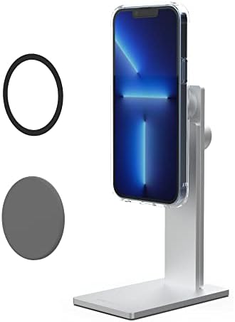 Just Mobile AluDisc Pro Магнитна Алуминиева Настолна поставка за телефон с наклон под ъгъл от 360 °, ъгъл на Завъртане,