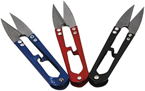 Ножици за бродерия KRIVS Практически Игла от неръждаема стомана U Образна форма с Ножици за подстригване на въжето Клещи