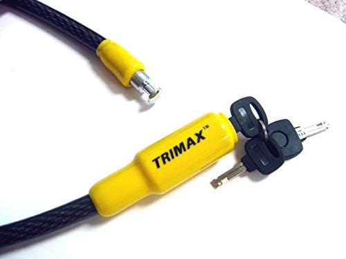 Кабелен заключване Trimax TQ1532 Trimaflex С Вграден ключ, жълто / черно (с дължина 32 x 15 mm)