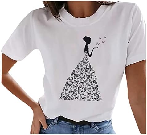 Дамски Мъжки t-shirt Лято Есен С Къс Ръкав Модерен през Цялата Силует Графичен Ежедневието на Средновековния Топ Риза