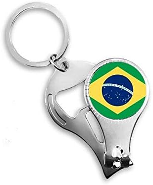 Бразилия Националния Флаг на Южна Америка Държава Ножица за Нокти Халка Ключодържател Отварачка За Бутилки Машина За Рязане