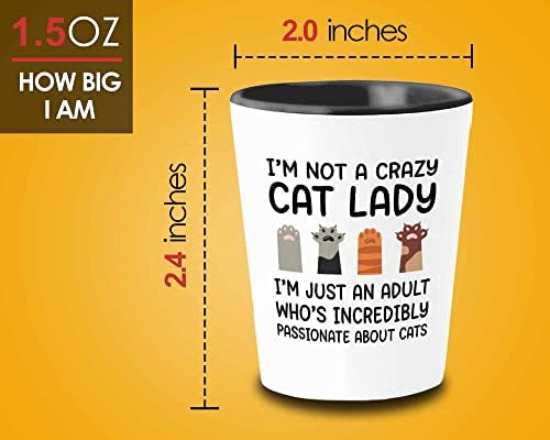 Чаша Flairy Land Cat Lady 1,5 мл - имам страст котки -Забавни подаръци за котки, Майките Котки, Баби, Котки, Лапи Домашни