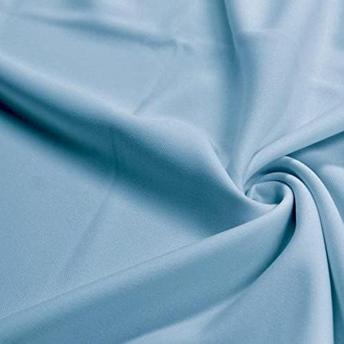 Плат Evie цвят е светло синьо от полиестер за гмуркане с шнорхел с двойна плетене by The Yard - 10021