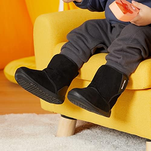 BMCiTYBM/Зимни обувки за момичета и момчета, Топли Зимни детски обувки от кожа лигавицата (Бебе/Дете/Little Kid)