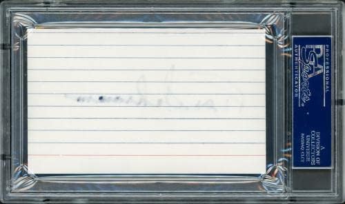 Картичка с автограф от Текса Шрамма 3x5, на президента на PSA Далас Каубойс / DNA Stock 211337 - Издълбани подпис NFL