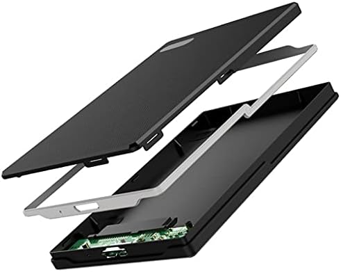 YLHXYPP Калъф за твърд диск 2,5 инча, USB 3.0 Тънък SATA SSD Твърд диск, Зарядно устройство Корпус Високоскоростен Мобилен твърд кутия Висока скорост (Цвят: A)