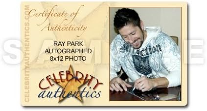 Рей Парк с автограф 8x12 Джи Джо Змеиные очите Екшън снимка
