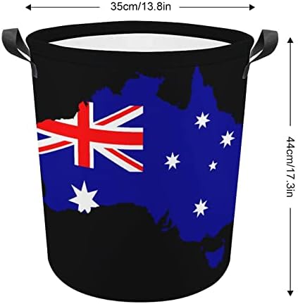 Карта на Хартата на Австралия Кошница за Дрехи, Кошница За Дрехи, Чанта За Съхранение на Бельо, Сгъваема Висока Чанта