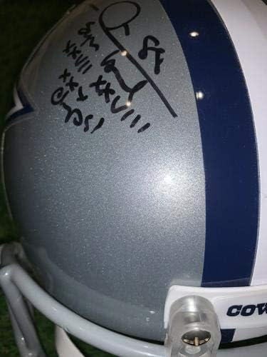 Майкъл Ървин Далас Ковбойз Подписа пълен размер Каска С Надпис LOA - Каски NFL С автограф