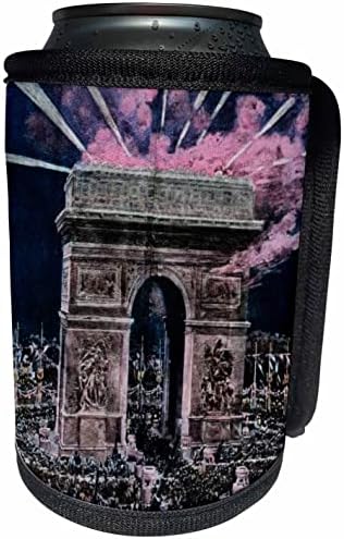 3. Магически фенер ръчно изработени, раскрашенный Триумфалната арка на 14 юли. - Опаковки за бутилки-охладители (cc-359119-1)