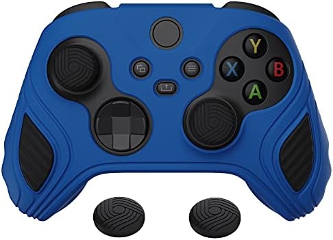Двуцветен Противоскользящий силиконов калъф PlayVital Scorpion Edition контролера на Xbox X series / S, Мек Гумен калъф