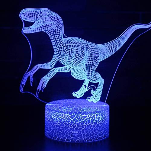 SZG Динозавър Самоличността на Настолна Лампа 5 Докосване Led нощна светлина Домашна Стая Дъгова Кон Lampen Украса Творчески