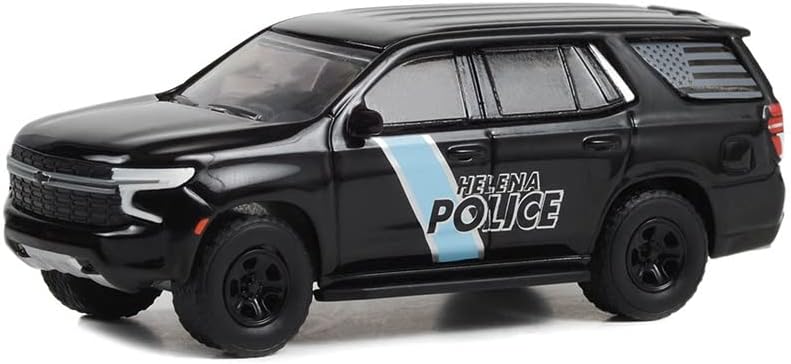 Greenlight 30416 Hot Pursuit - Полицейска кола преследване на Chevy Tahoe 2022 (PPV) - служба полиция Хелены, Хелена (Ексклузивно хоби), монолитен под налягане в мащаб 1/64