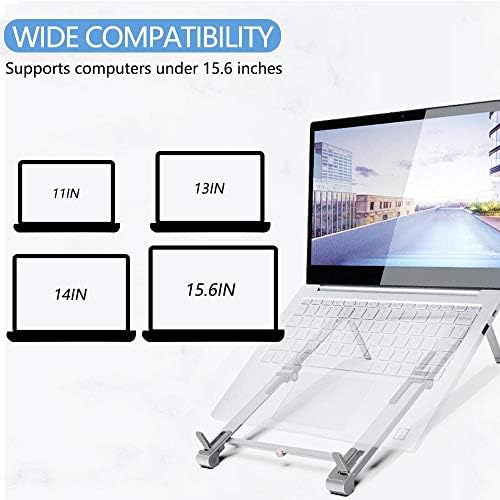 Поставяне и монтиране на BoxWave, съвместима с Acer Chromebook 314 (CB314-3HT) - Имат Алуминиева поставка 3 в 1, Преносим