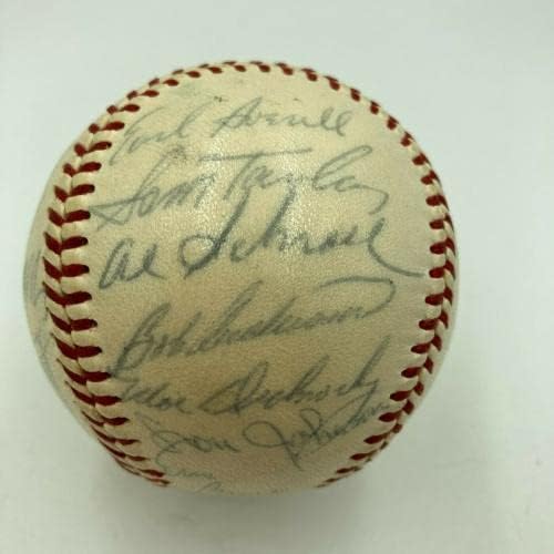 1960 Отбор на Чикаго Къбс Подписа договор с Ърни Бэнксом от Националната лига бейзбол на бейзболни топки с автографи
