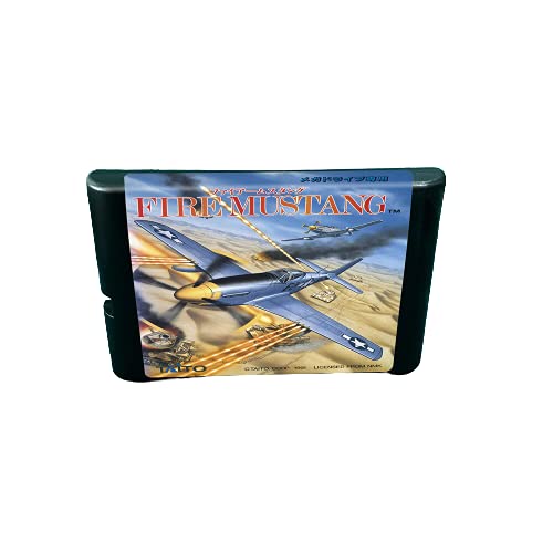 Aditi Fire Mustang - 16-битов игри касета MD конзола За MegaDrive Genesis (калъф за САЩ и ЕС)