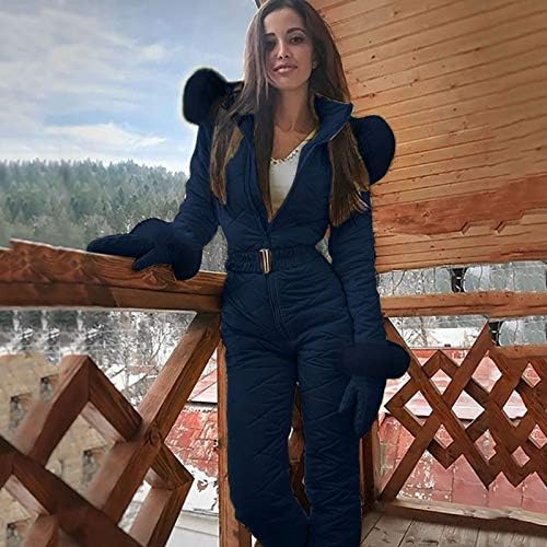KCJGIKPOK Тела с открити Рамене, Дамски Модни Ежедневни Дебели Ски екипировка за Сноуборд, Спорт на Открито, Ски дамски
