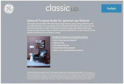 Led лампа GE Classic от 60-Ваттным еквалайзер A19 с регулируема яркост при дневна светлина (16 Бр. в опаковка)