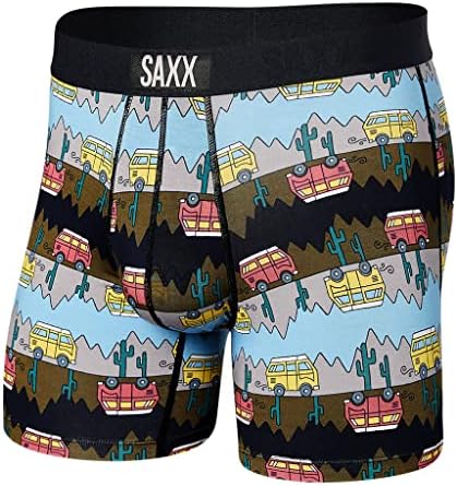 Мъжко бельо SAXX - Vibe Super Soft Boxers Brief с вграден калъф за подкрепа - бельо за мъже, Пролет