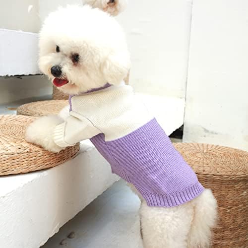 Пуловер за кучета Kayto, Термовязаный Пуловер с дълъг ръкав, Зимни Дрехи за малки Кучета за Момчета и Момичета, Козината