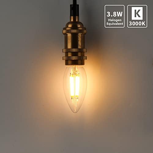 Led лампа ELINKUME E14, 3,8 W, 110, 38 W, Еквивалент на лампи с нажежаема жичка E14, led лампа с остри зъби крушки E14,