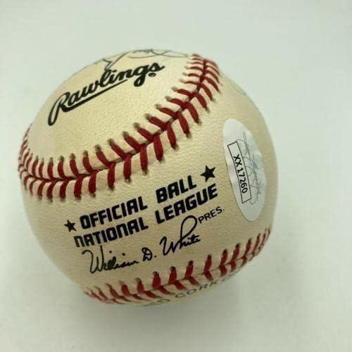 Питчеры Sandy Koufax Perfect Game Подписали Договор с Националната купа Бейзбол JSA COA - Бейзболни топки с Автографи