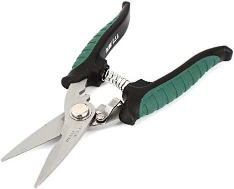 Aexit Зелени Черни Ножица с Пластмасова дръжка Многофункционални Ножици С Пластмасово покритие 7