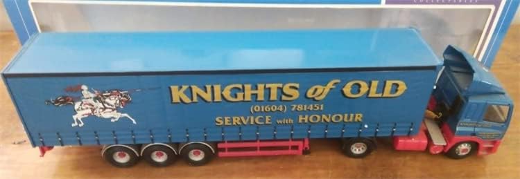 Corgi за камион Leyland ДАФ Curtainside Knights of Old Оод Edition 1/50, ХВЪРЛИ ПОД НАЛЯГАНЕ, Готова модел